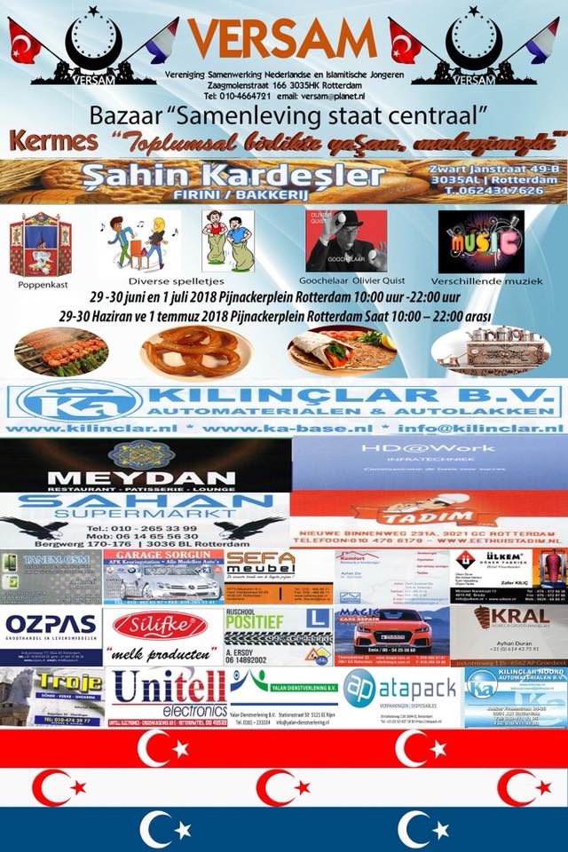 Silifke 2018'de Rotterdam'daki kermesin sponsorluğunu yapmıştı (aşağıdaki logoya bakın)