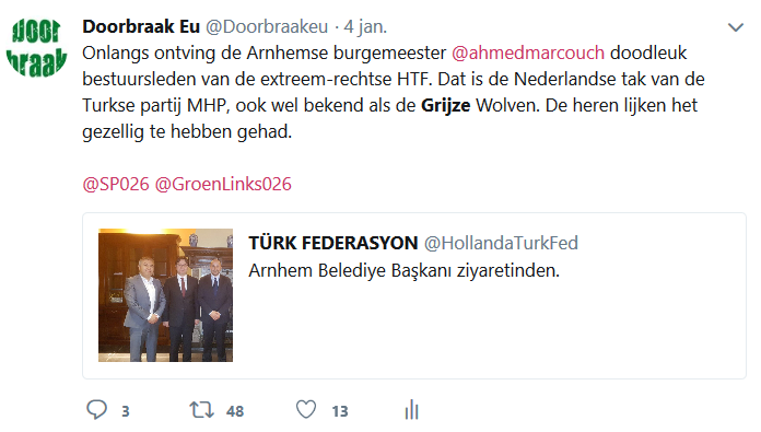 Screenshot van 4 januari. HTF heeft ons inmiddels geblocked op Twitter.