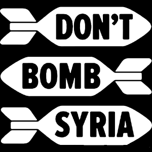 Geen bommen op Syrië.