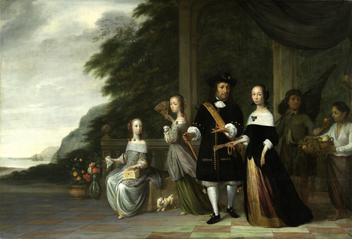 Pieter Cnoll en Cornelia van Nijenroode in Batavia.