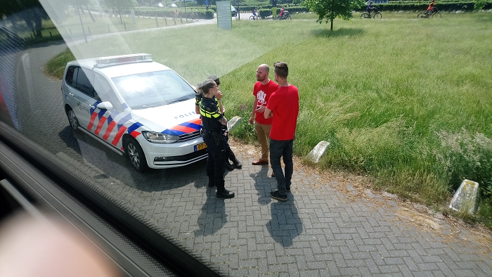 Na afloop: de politie.