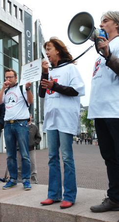 Scherpe toespraak van SP-raadslid Maureen van der Pligt.