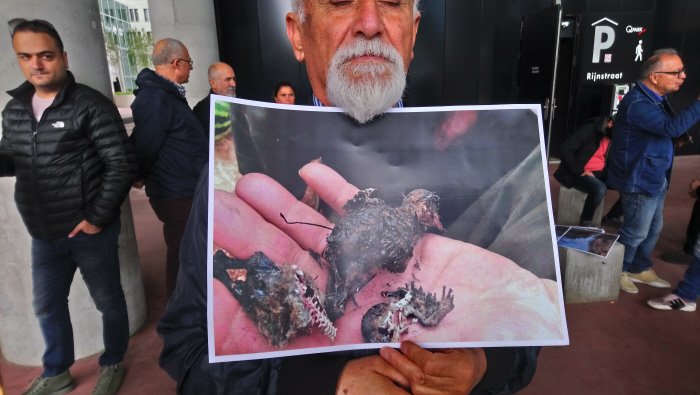 Foto van verkoolde dieren