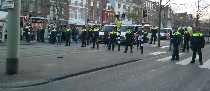 De rest van Den Haag werd op grote afstand gehouden.