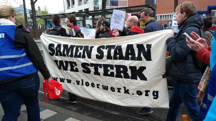 Spandoek van Vloerwerk.