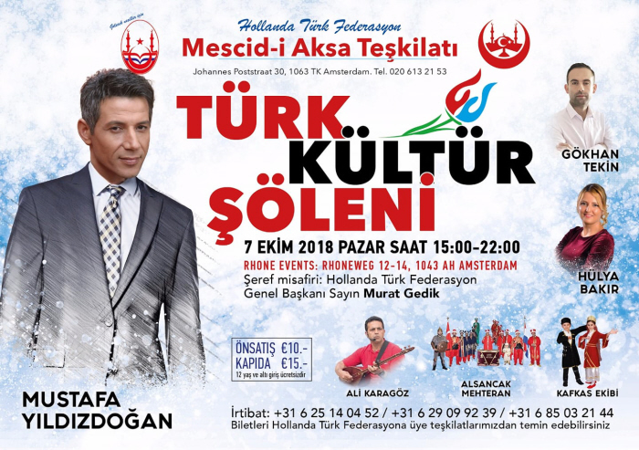 Poster van het festival zonder Orhan Sevcan