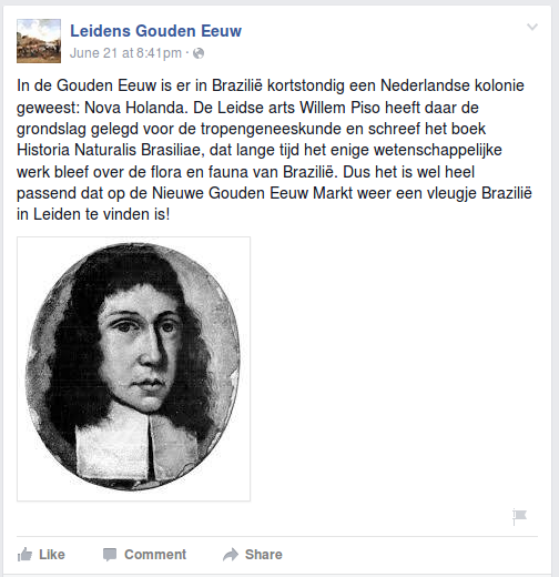 Aanprijzing op Facebook.