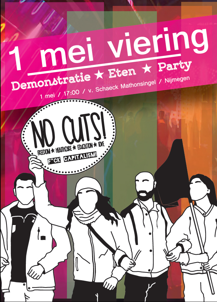 Flyer van de demonstratie.