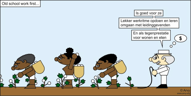 Klik op de cartoon voor de grote versie. (Cartoon: Arvy, meer op www.arvy.org)