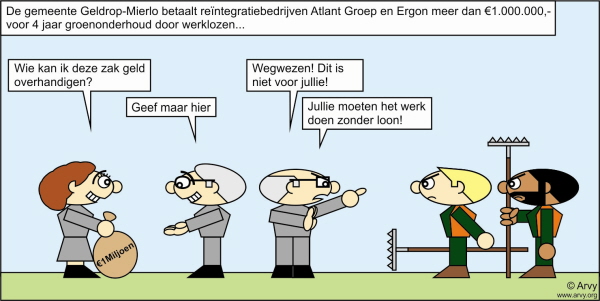 Zie voor meer cartoons: www.arvy.org. (Cartoon: Arvy)