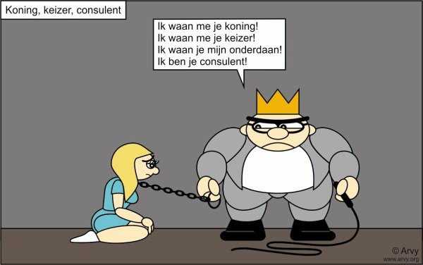 Zie voor meer cartoons: www.arvy.org. (Cartoon: Arvy)