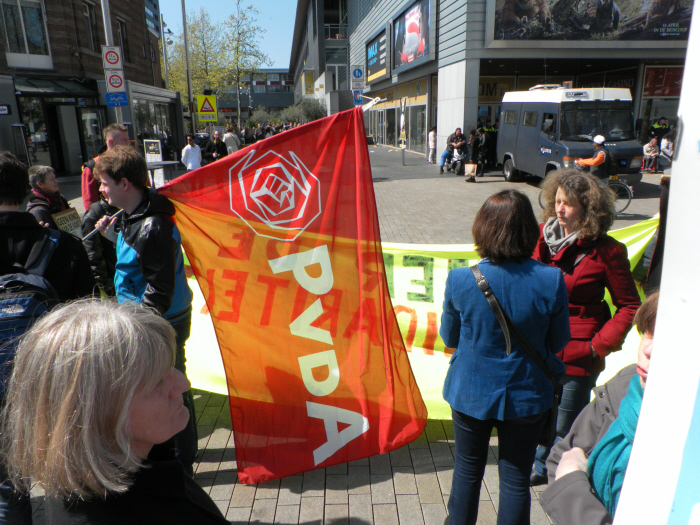 Bij gebrek aan een sociaal-democratische viering deden een paar PvdA-ers ook mee.