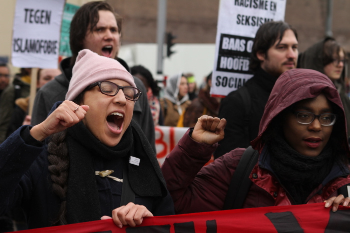 Anti-racisme demonstratie.