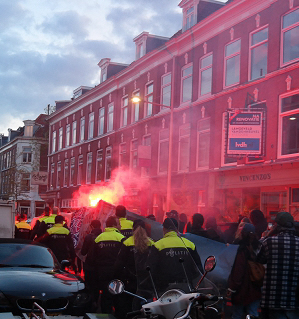 Tijdens de demonstratie