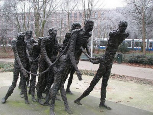 Het slavernijmonument.