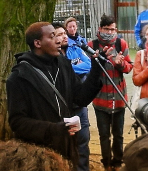 Speech van Timothy (foto: Sophie Schers)