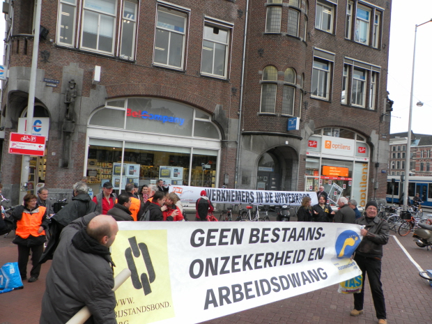 De actie van 17 oktober bij Randstad.