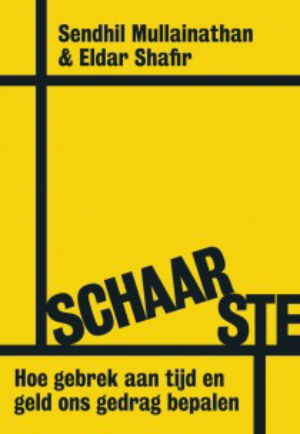 De voorkant van het boek "Schaarste".