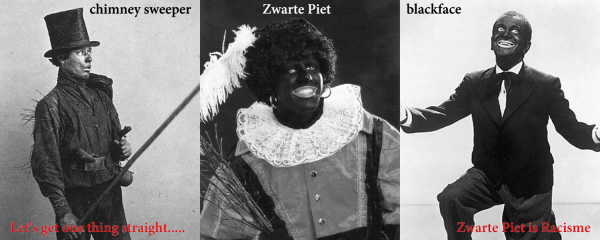 Geen schoorsteenveger , wel blackface.