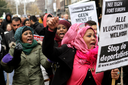 Demonstratie op 23 maart 2013 in Amsterdam. (Foto: Jan Kees Helms)